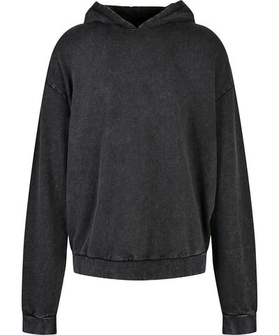 Oversize-Sweatshirt mit Acid-Wash-Effekt | Schwarz