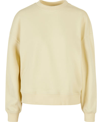 Sudadera de cuello redondo extragrande para mujer | Amarillo Suave - Amarillo Délicado