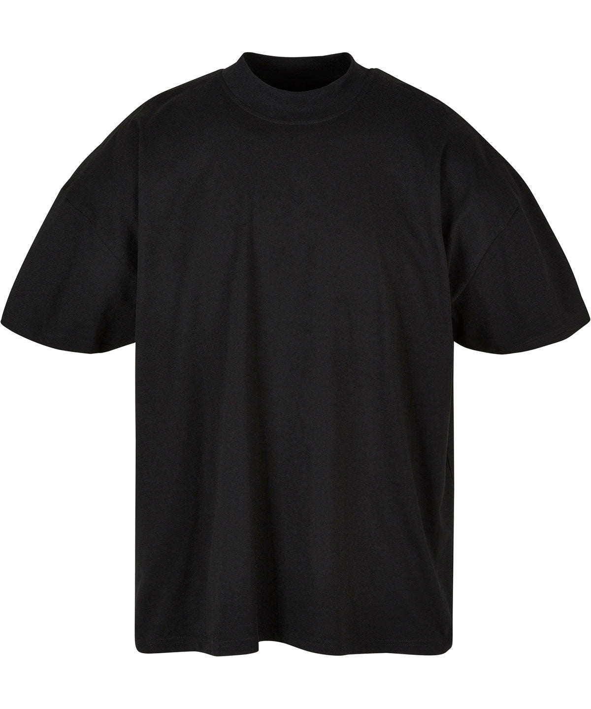 Camiseta de cuello alto extragrande | Negro