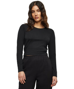 Camiseta de manga larga para mujer | Negro