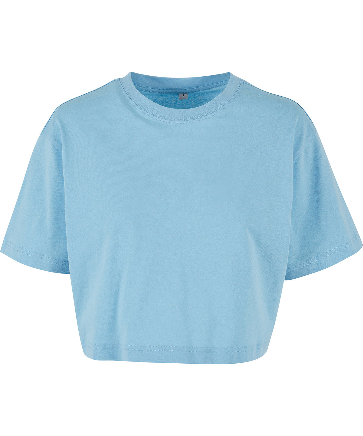 Camiseta corta oversize para mujer | Azul Bltico