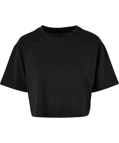 Camiseta corta oversize para mujer | Negro