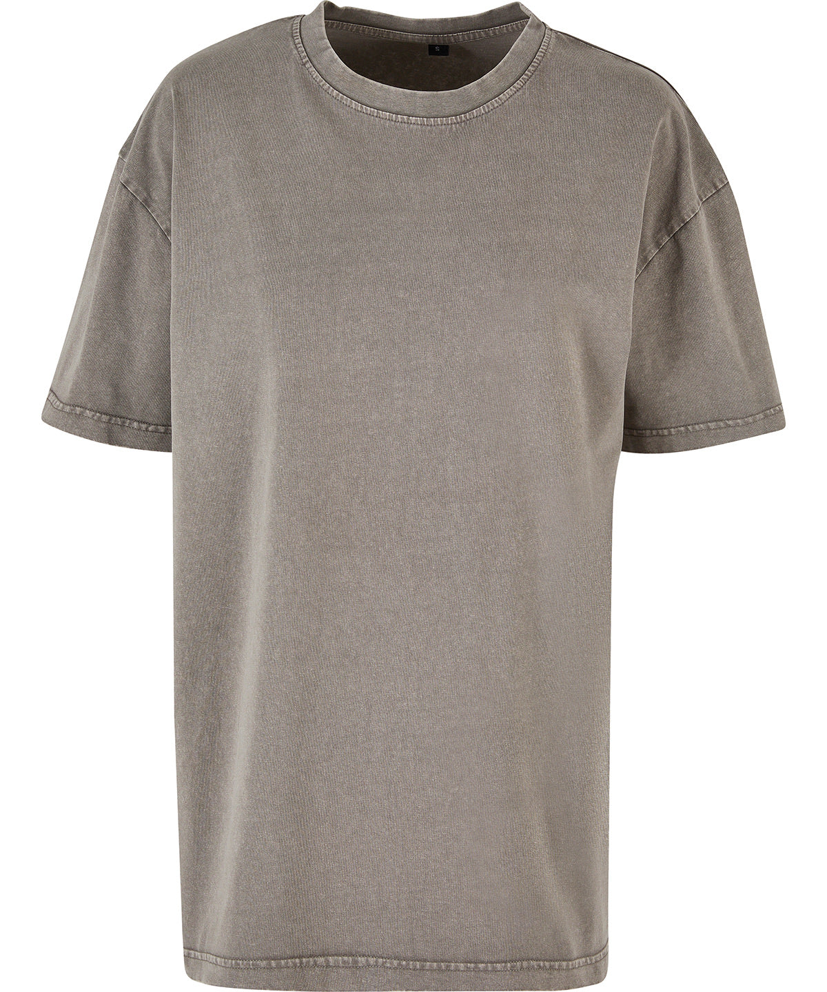 Camiseta extragrande de lavado cido para mujer | Asfalto