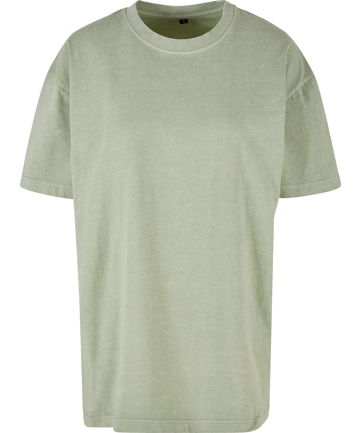 Camiseta extragrande de lavado cido para mujer | Salvia Fresca