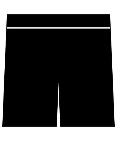 Pantalones cortos de sudor pesados vintage | Negro