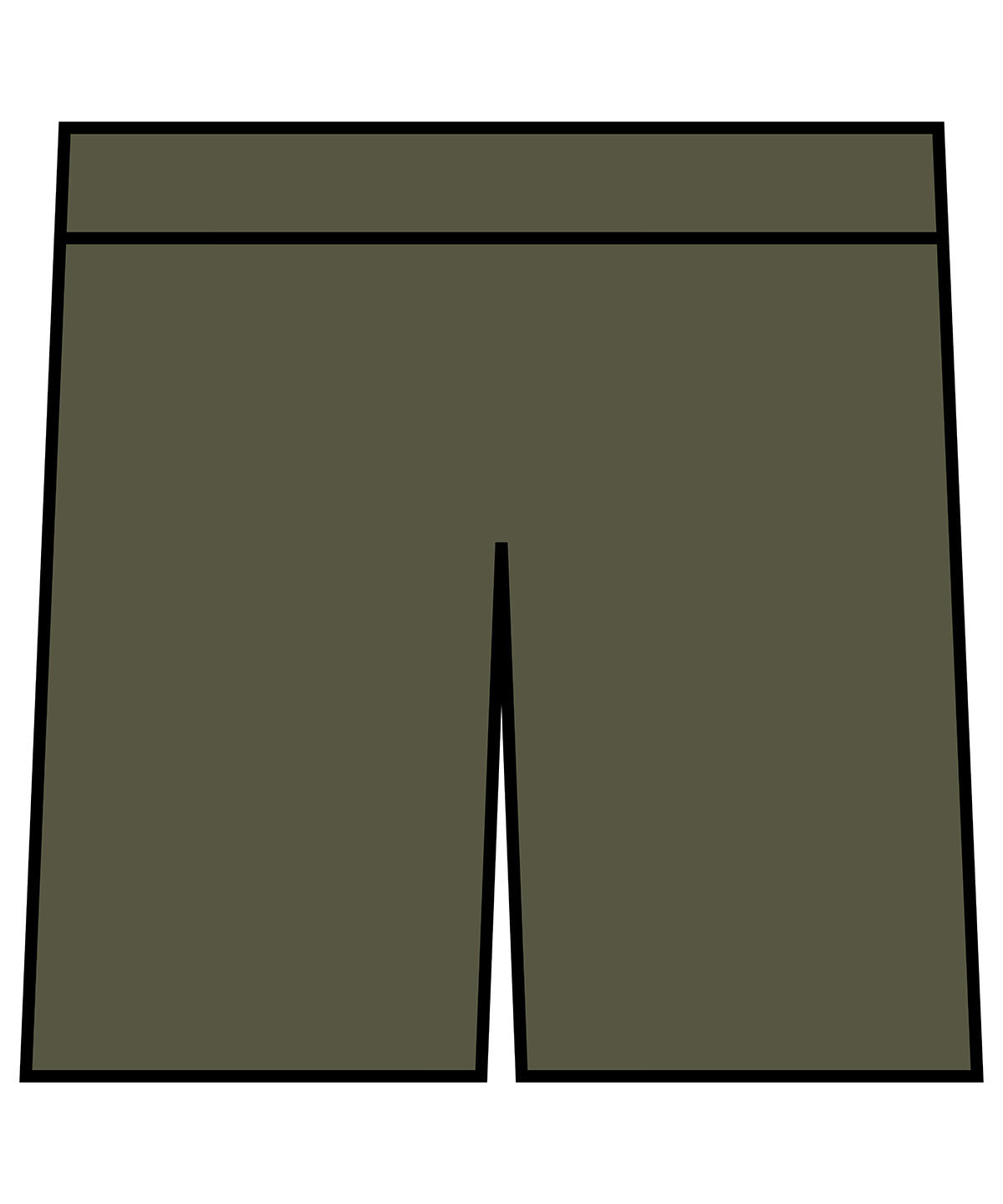 Pantalones cortos de sudor pesados vintage | Verde Oliva