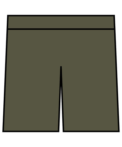 Pantalones cortos de sudor pesados vintage | Verde Oliva