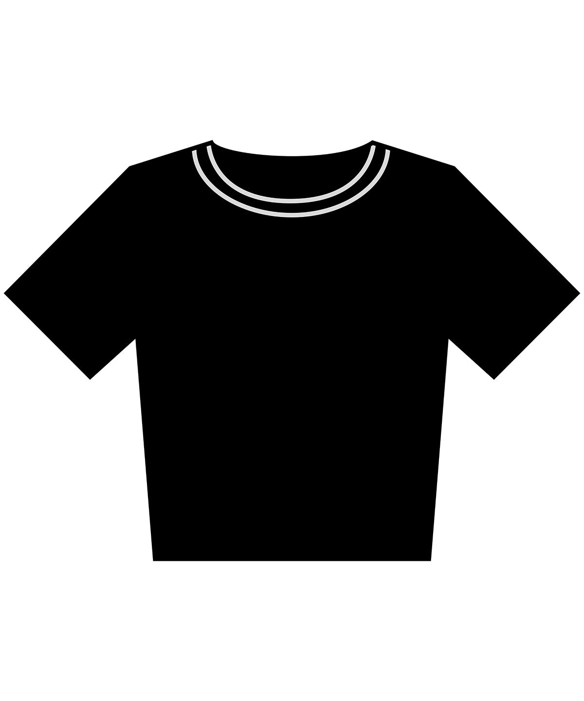 Camiseta corta vintage para mujer | Negro