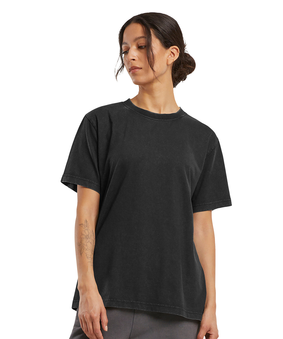Camiseta vintage de mujer para el da a da | Negro