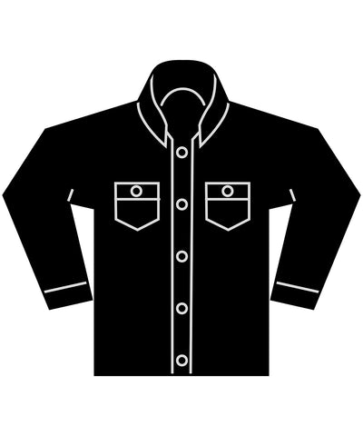 Cazadora denim holgada de onzas pesadas | Negro Lavado