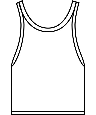 Damen Stretch Jersey Crop Top | Weiß