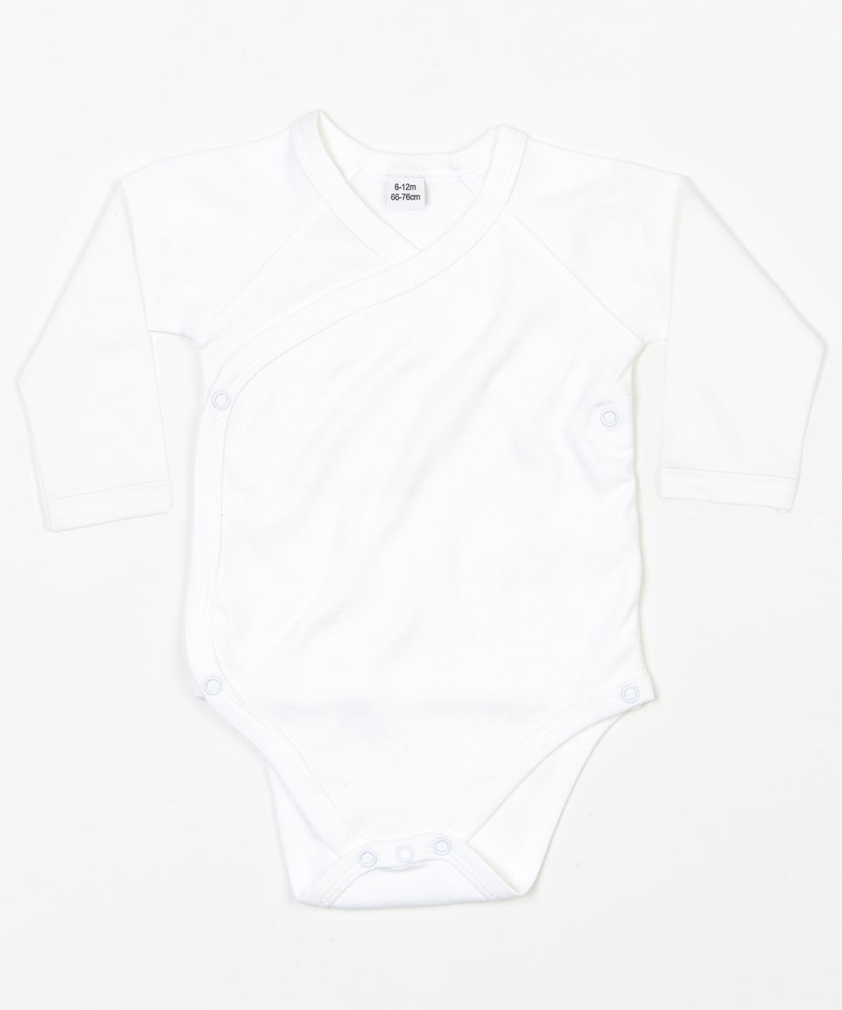Body cruzado de manga larga para beb | Blanco