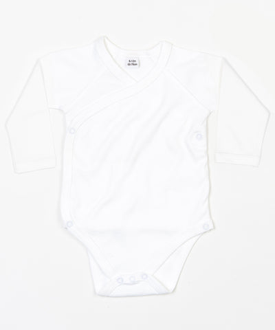 Body cruzado de manga larga para beb | Blanco