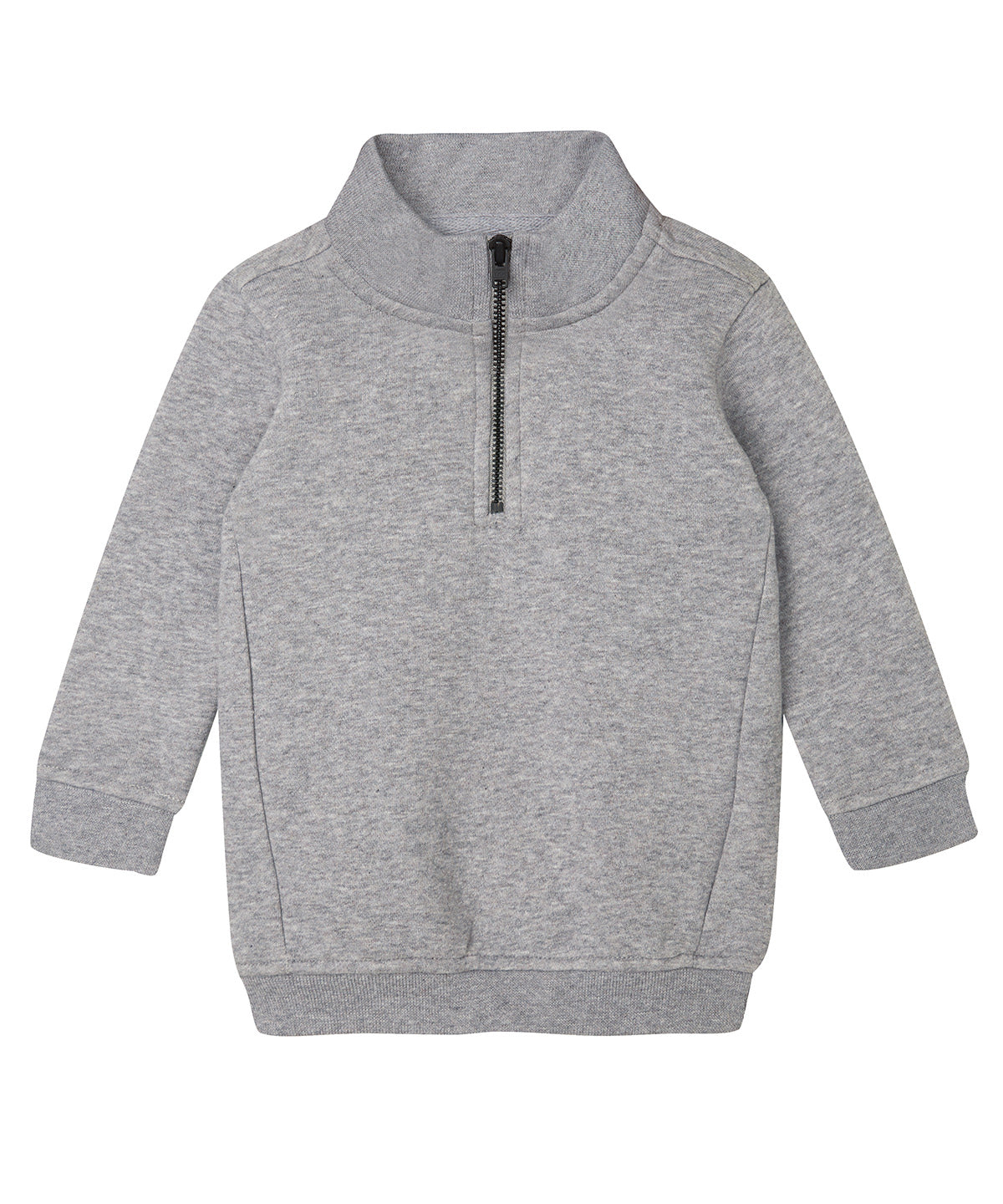 Baby-Sweatshirt mit Reißverschluss | Heather Grey - Hell Heather Grey