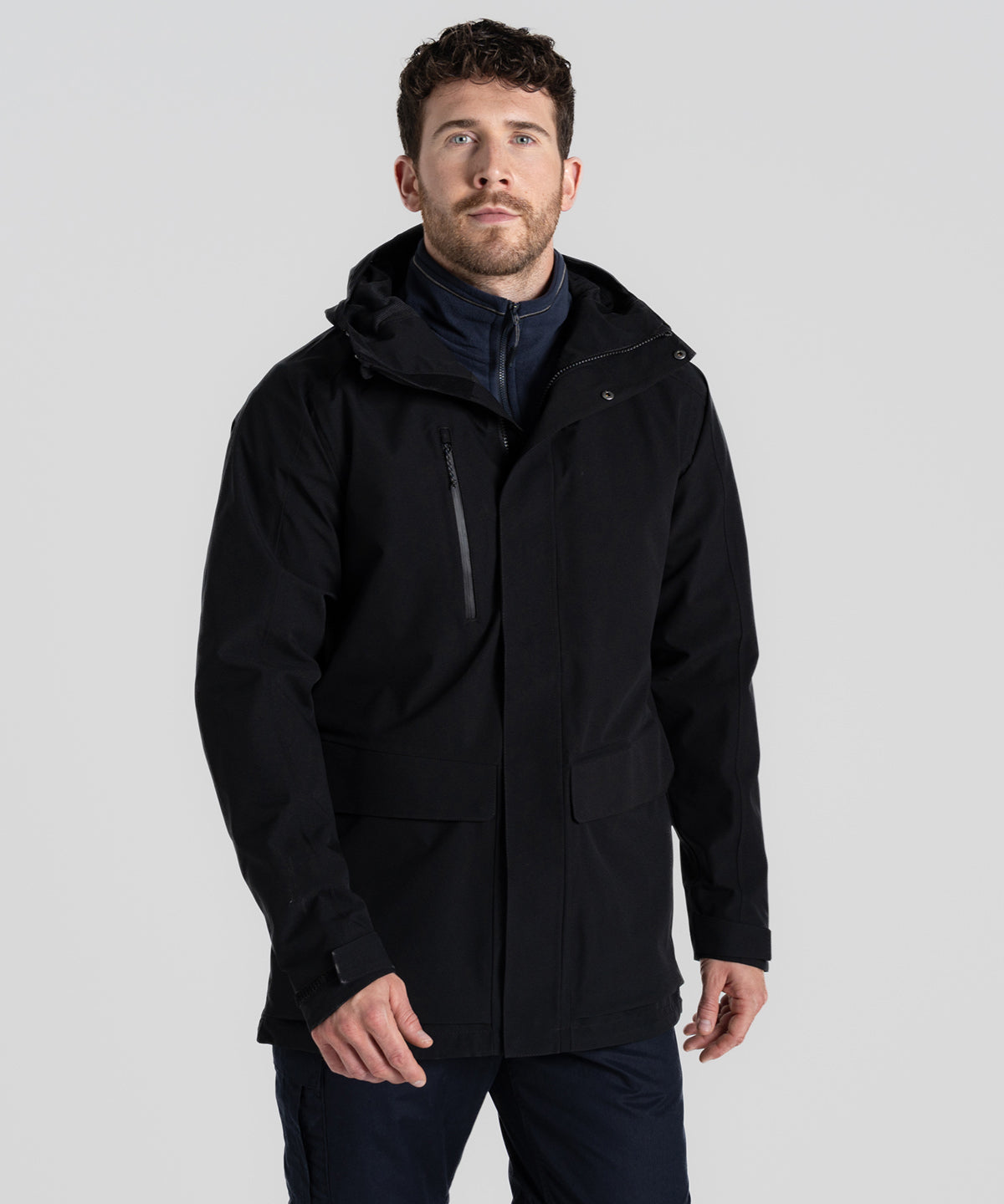 Expert Kiwi Pro Stretch Lange Jacke | Dunkelblau