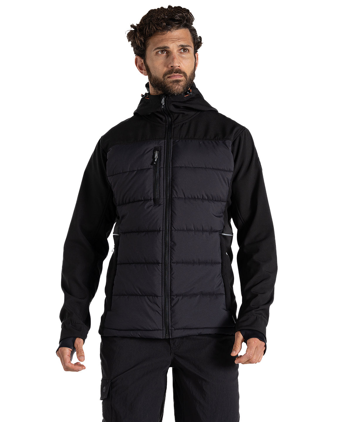 Castleford Hybrid-Arbeitsjacke | Schwarz