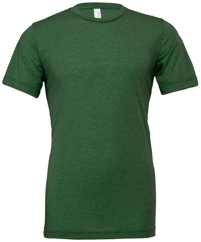 Camiseta unisex de cuello redondo de triblend | Verde Hierba Triblend