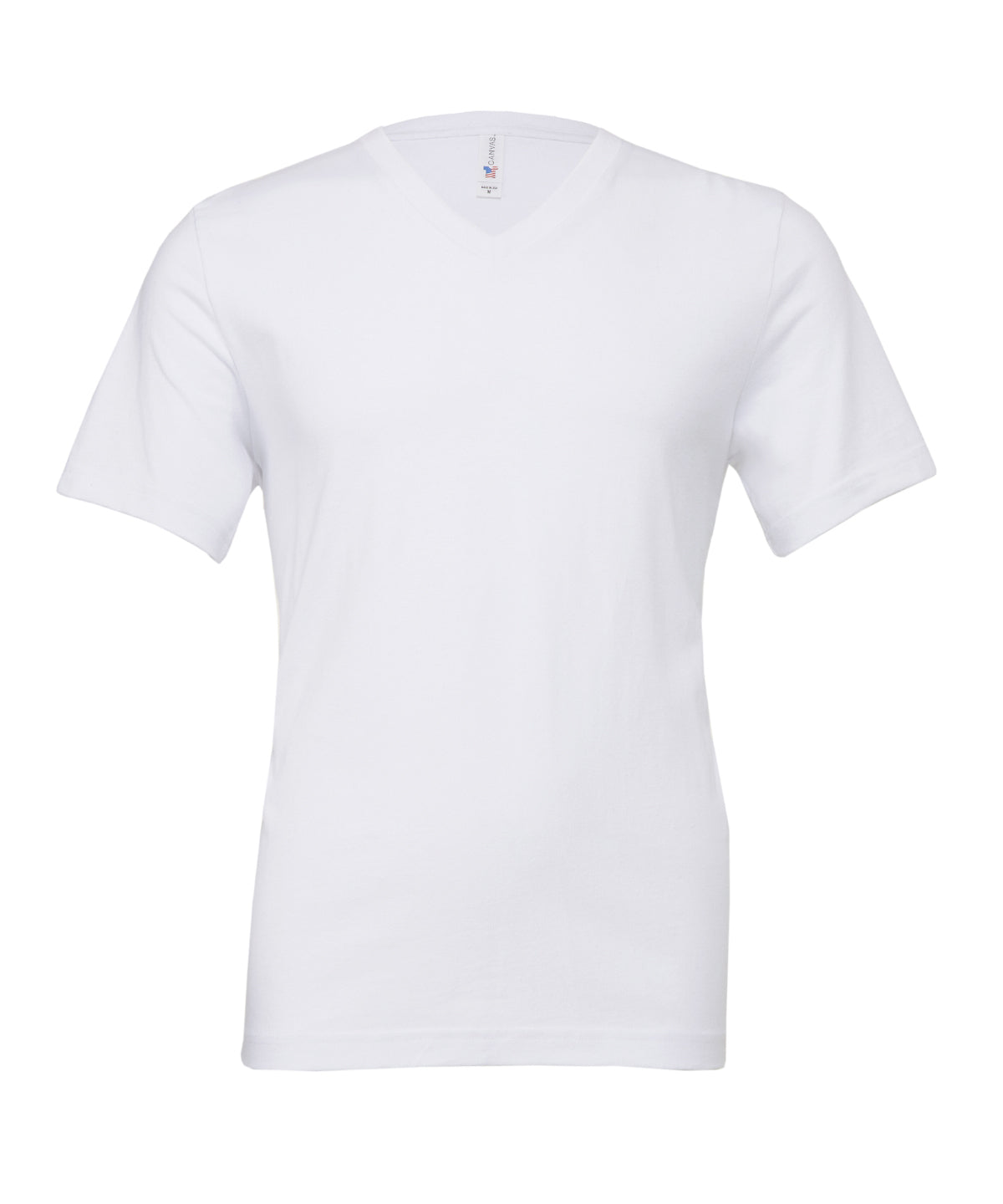 Camiseta unisex de jersey con cuello en V | Blanco