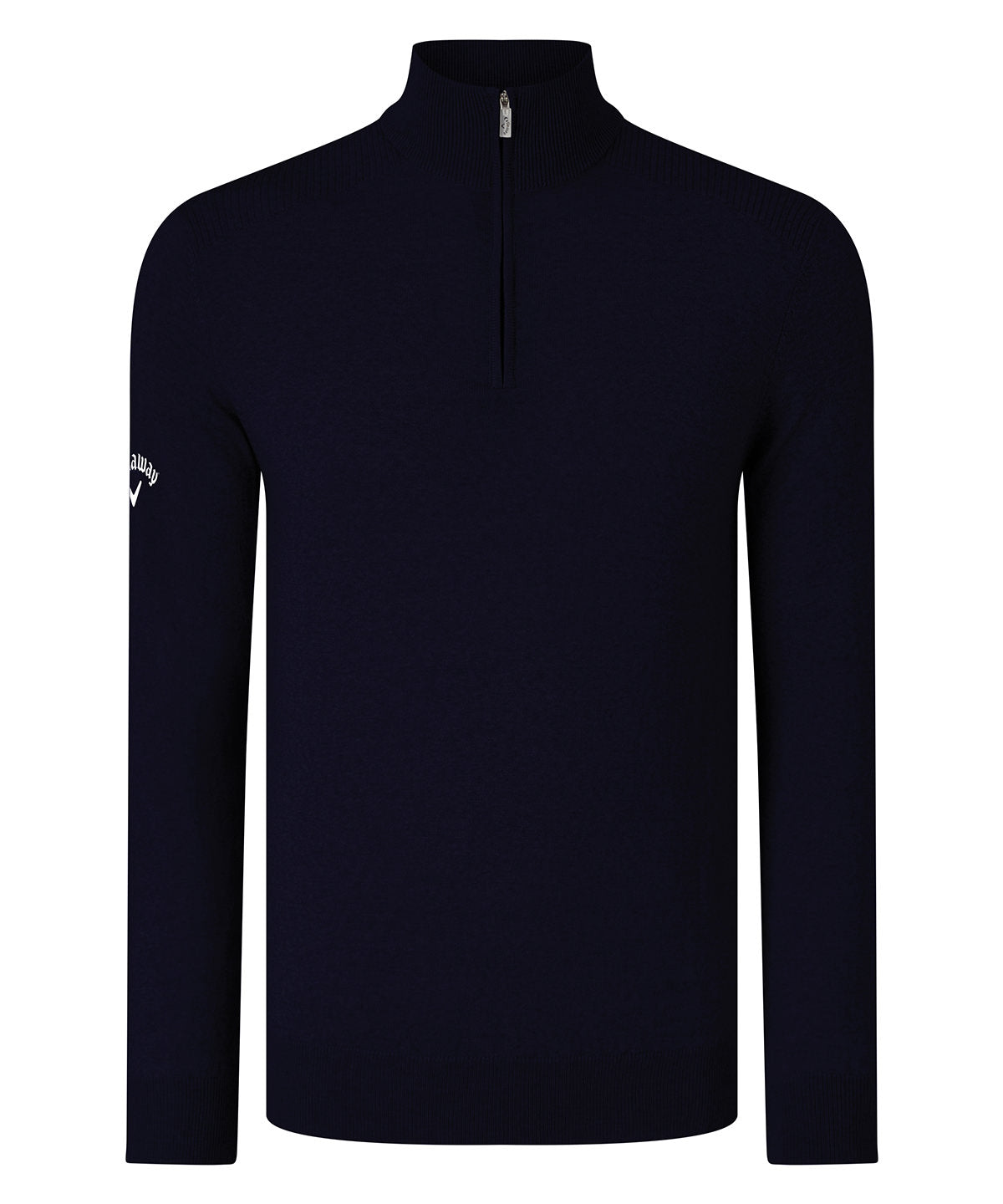 Jersey de merino con cremallera y costillas | nix Negro