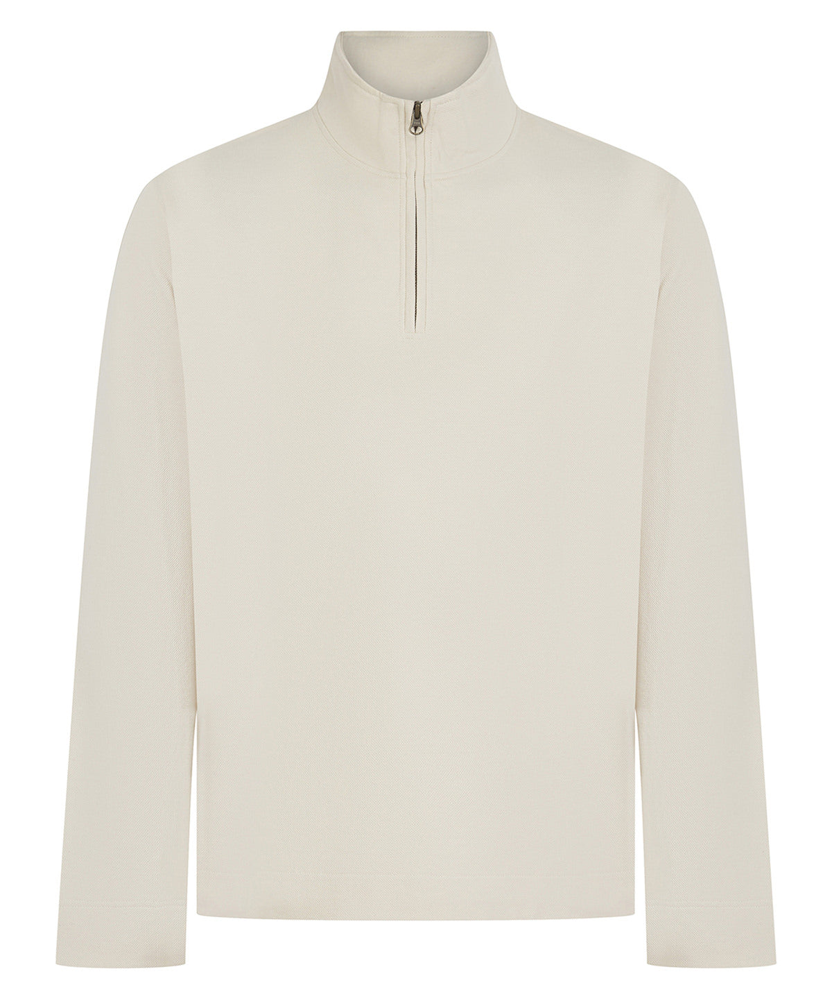 Top de piqué premium avec cremallera 1/4 | Naturel