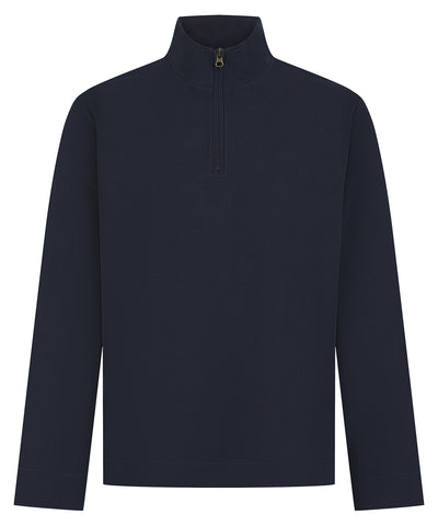 Top de piqué premium avec cremallera 1/4 | Azul Marino - Azul Profundo
