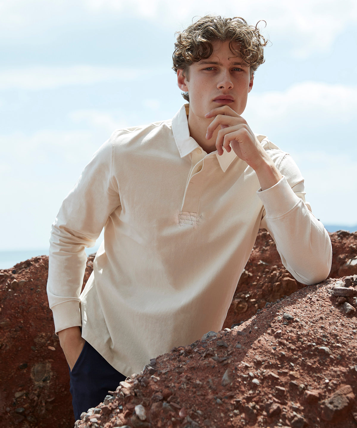 Camiseta de rugby superfit premium | Gris Oscuro