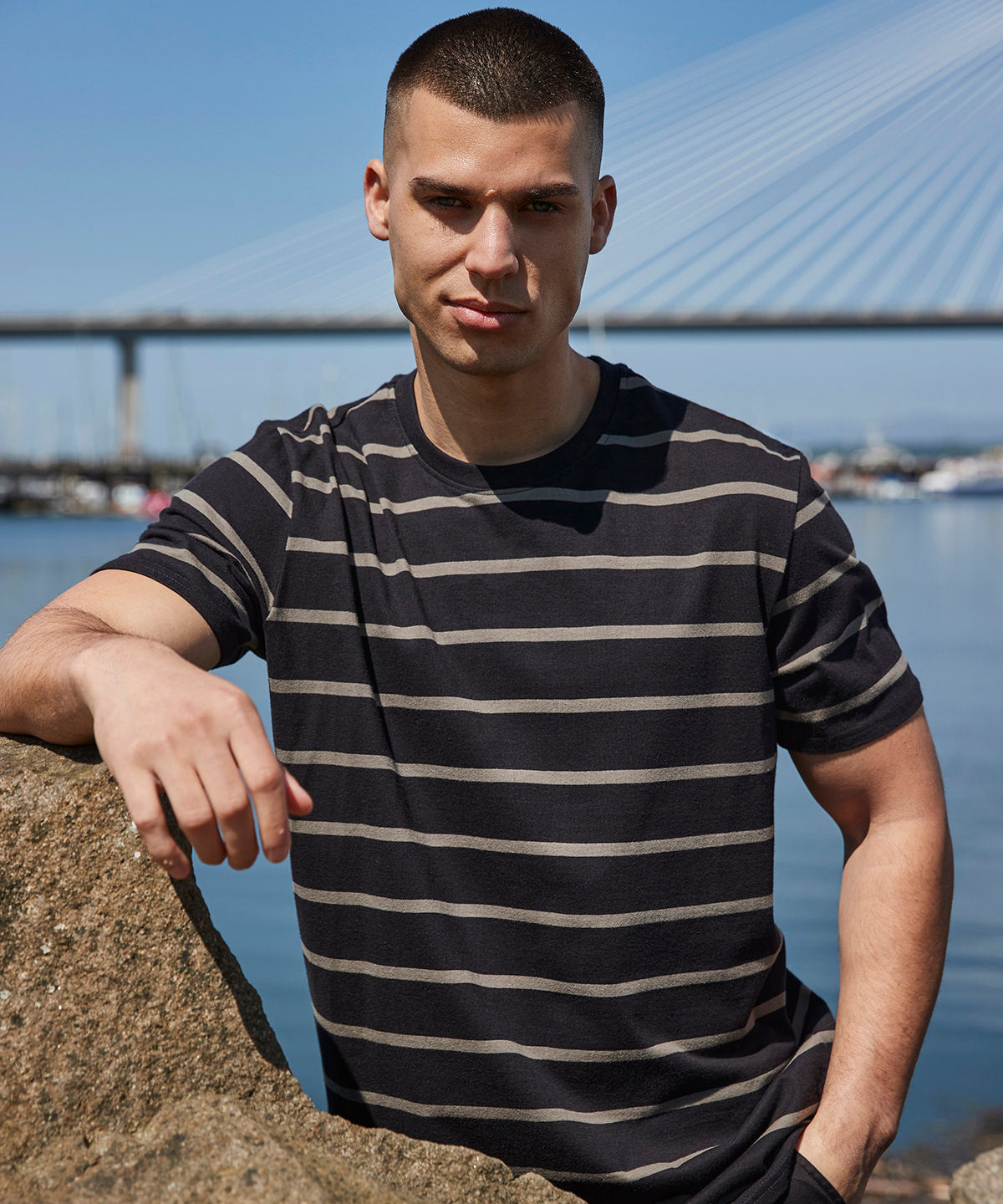 T-Streifen | Dunkelblau