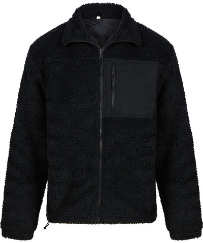 Recyceltes Sherpa-Fleece | Dunkelgrau