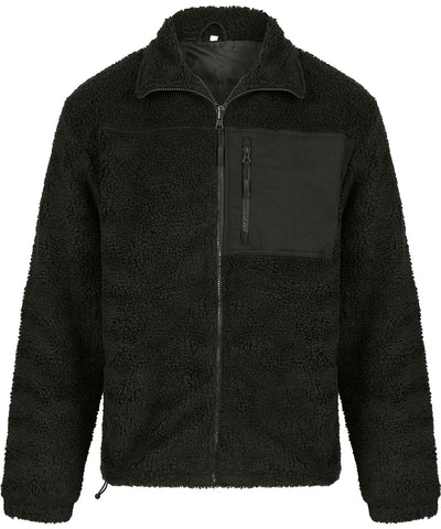 Recyceltes Sherpa-Fleece | Dunkelgrün