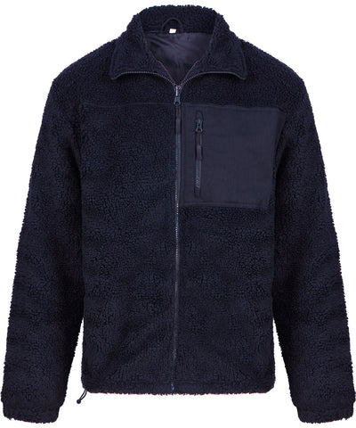 Recyceltes Sherpa-Fleece | Marineblau - Dunkelblau