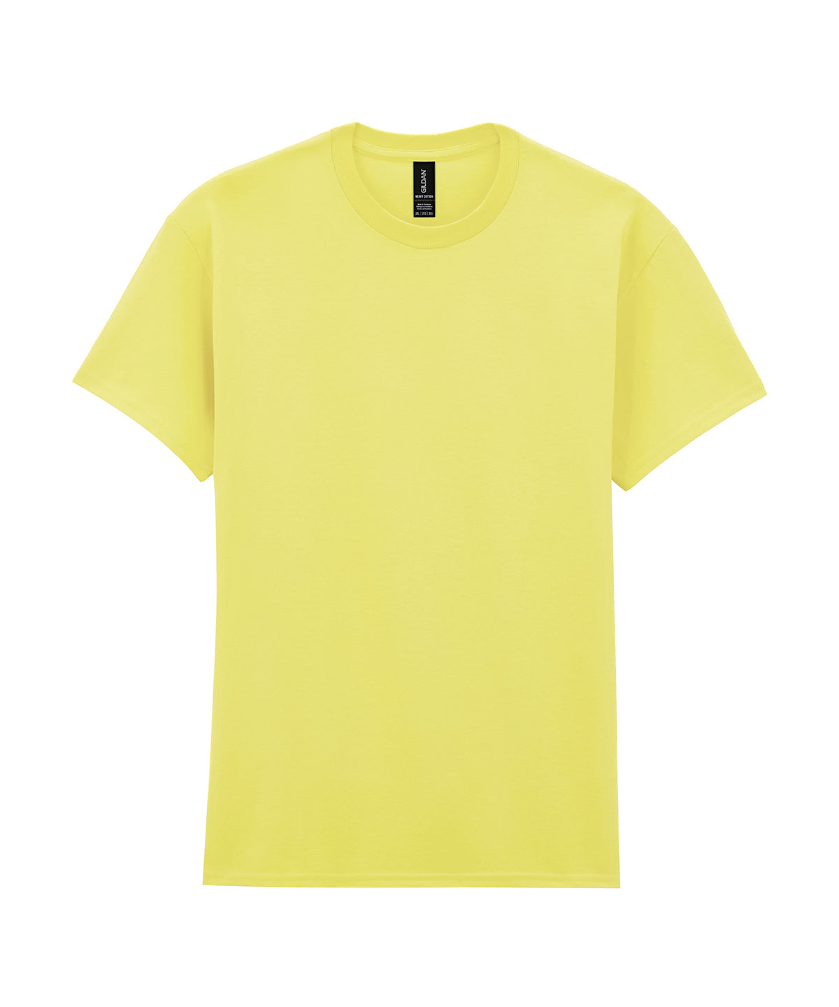Camiseta de algodn pesado para adultos | Amarillo Maz