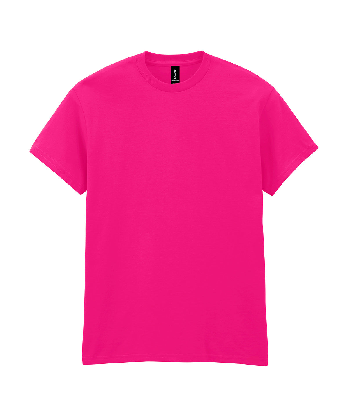 Camiseta de algodn pesado para adultos | Rosa Fucsia