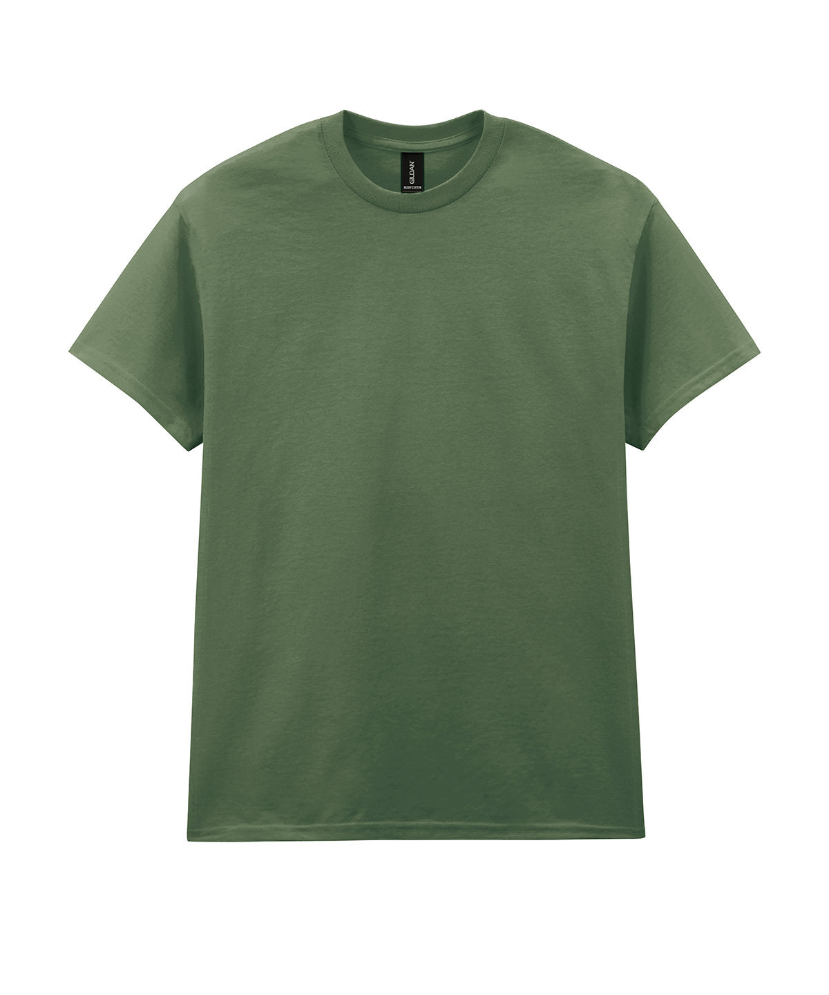 Camiseta de algodn pesado para adultos | Verde Militar