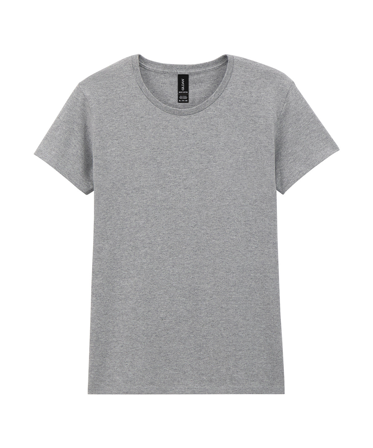 Camiseta de algodn grueso para mujer | Gris Deportivo - Gris Deportivo Claro