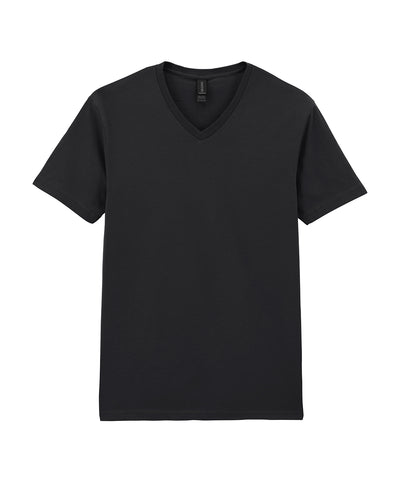 Camiseta de cuello en V Softstyle | Nègre - Carbn Oscuro