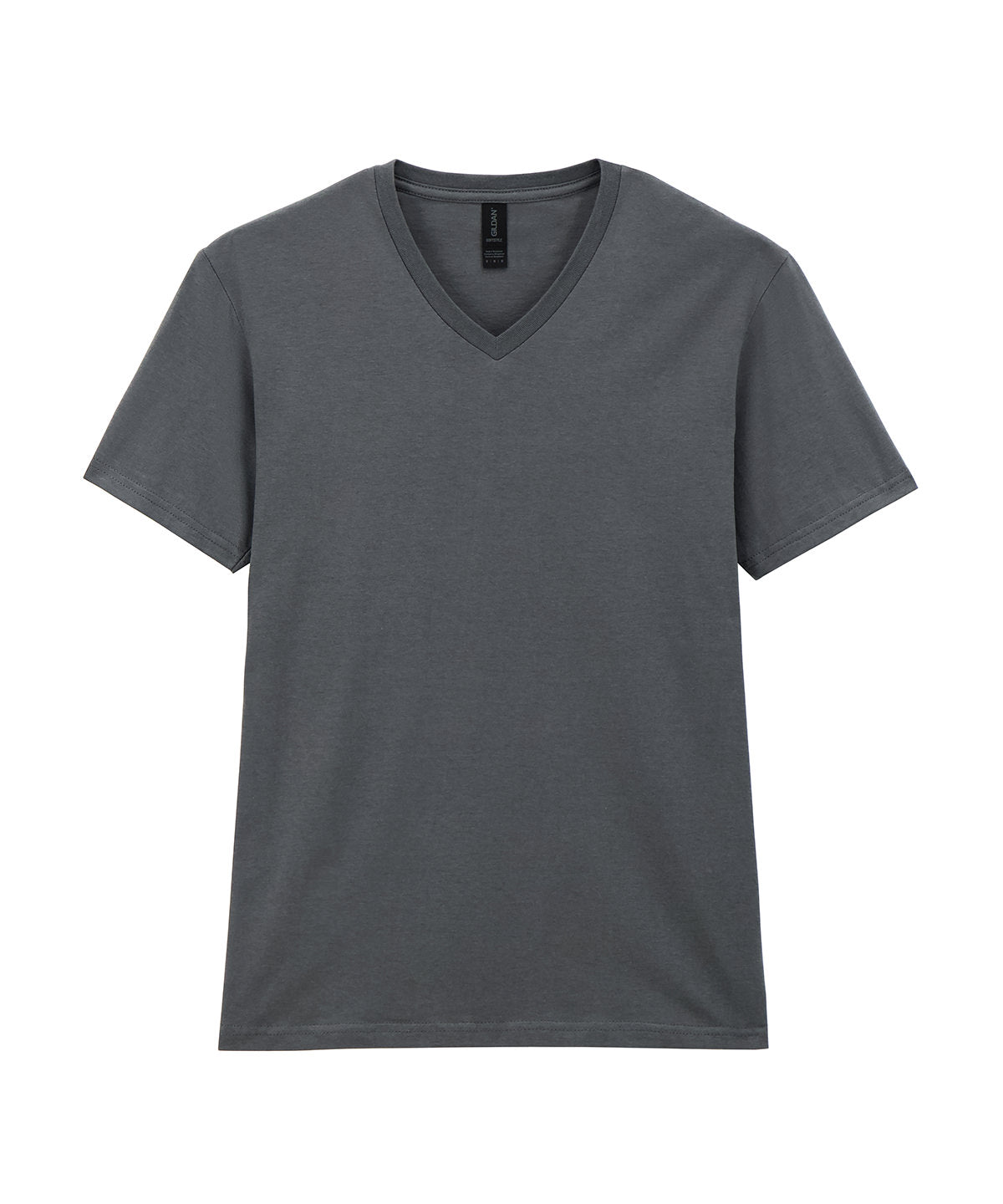 Camiseta de cuello en V Softstyle | Gris Plomo