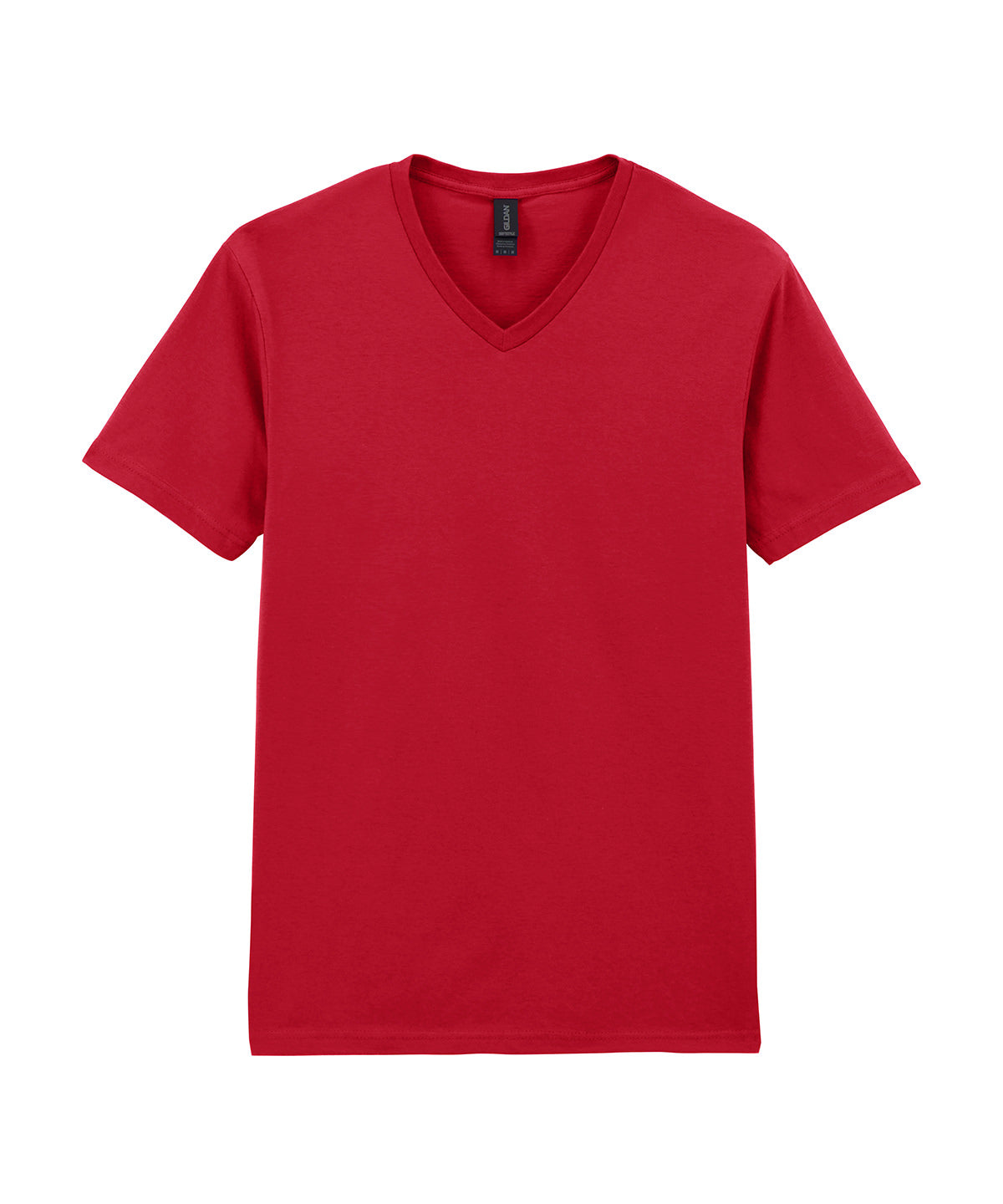 Camiseta de cuello en V Softstyle | Rojo Cereza