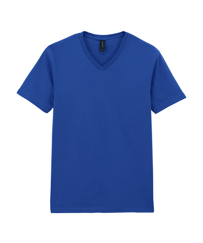 Camiseta de cuello en V Softstyle | Azul Verdadéro