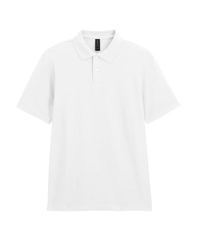 Polo doble piqu para adulto Softstyle | Blanco
