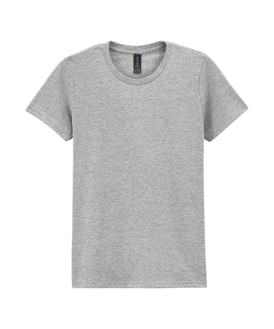 Camiseta de mujer de peso medio y estilo suave Softstyle | Gris Deportivo Ringspun