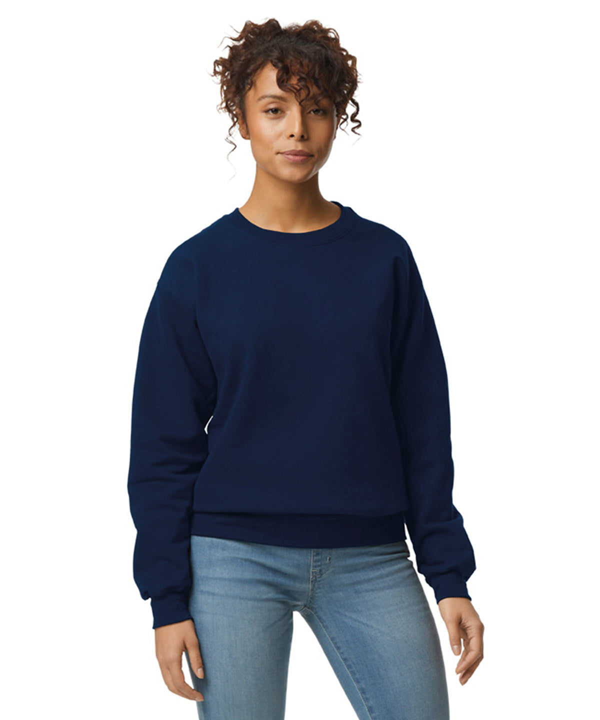 DryBlend® Rundhals-Sweatshirt für Erwachsene | Marineblau - Dunkelblau