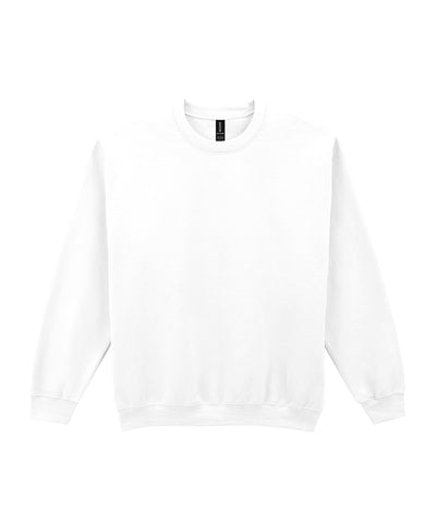 Sweat-shirt ras du cou épais pour adulte | Blanc - Ivoire