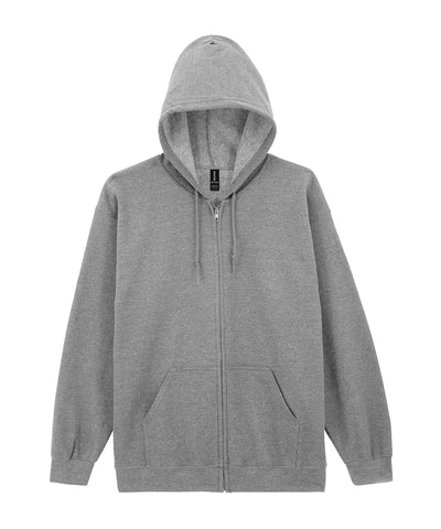 Sudadera con capucha y cremallera completa Heavy Blend | Gris Deportivo - Plata Deportivo