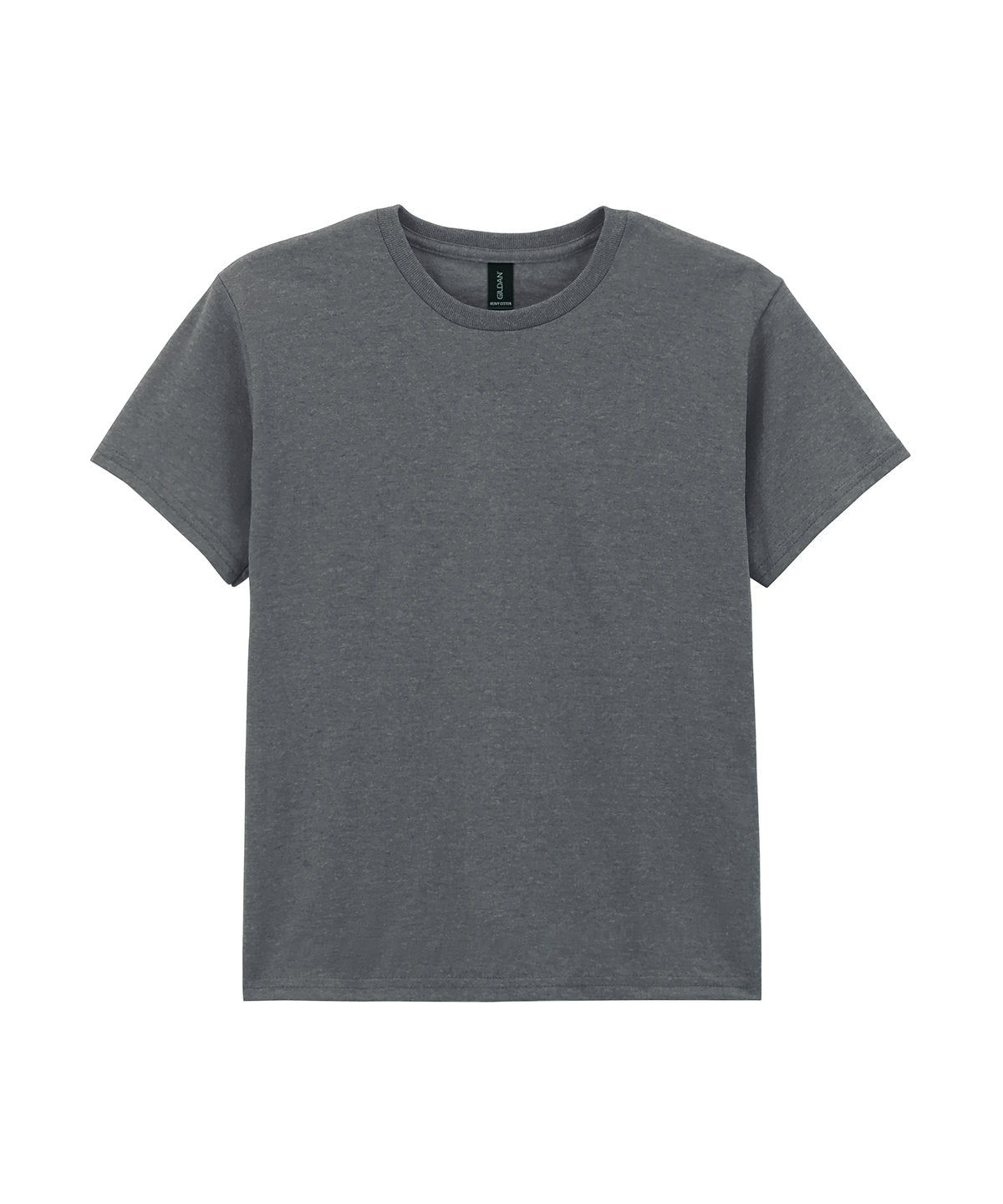 Camiseta de algodn grueso para jvenes | Gris Oscuro - Gris Carbn