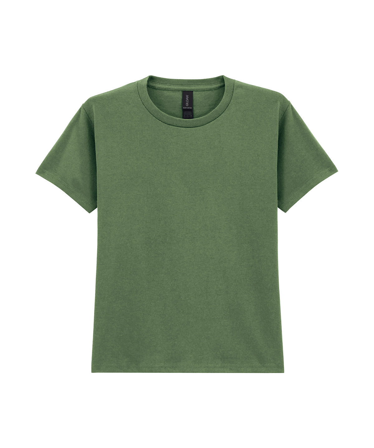 Camiseta de algodn grueso para jvenes | Verde Militar