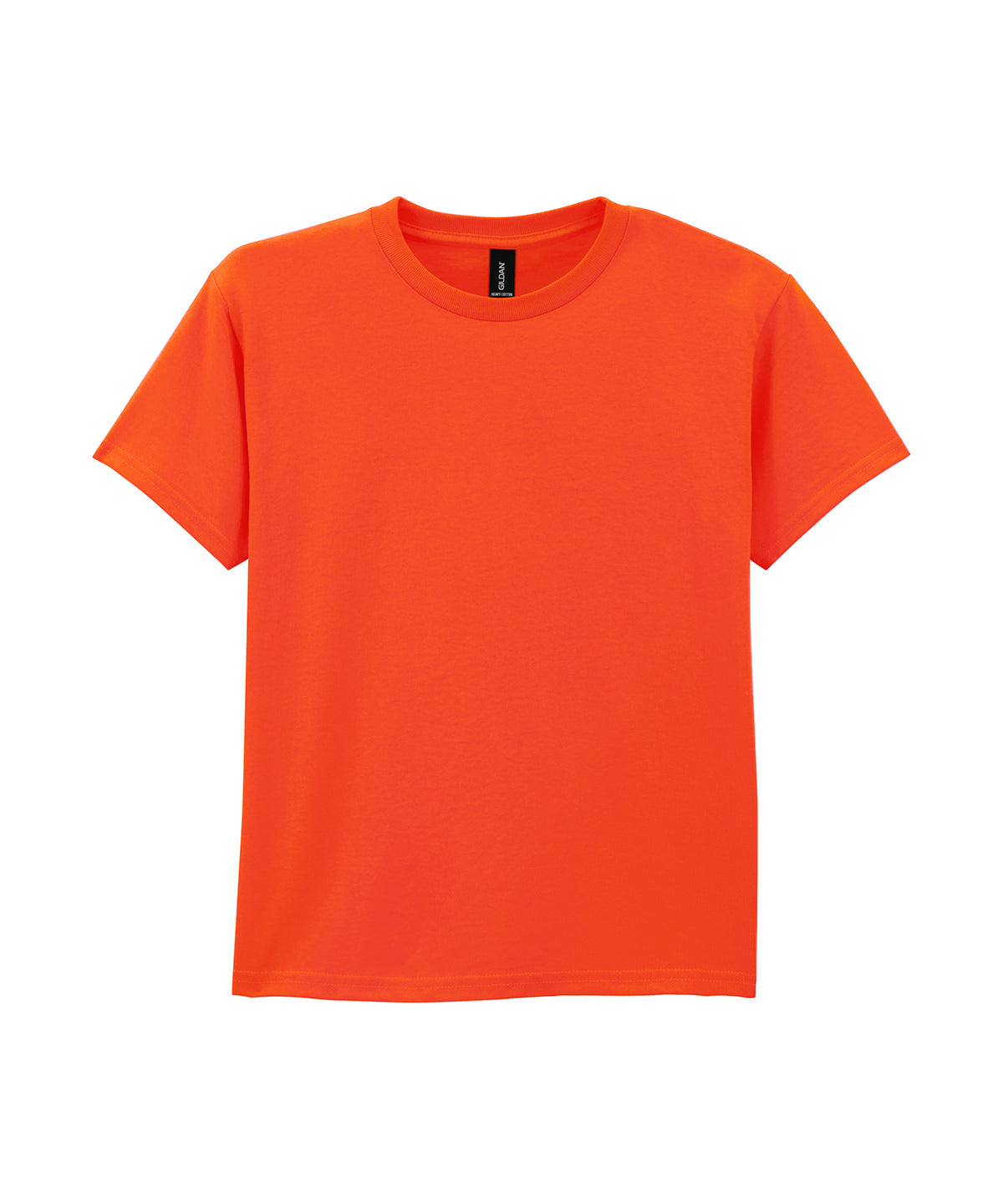 Camiseta de algodn grueso para jvenes | Naranja - Mandarina