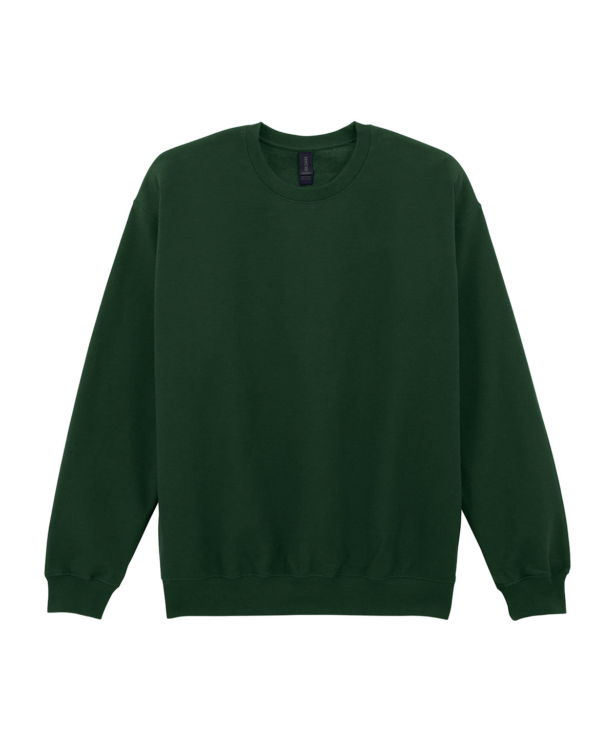 Sudadera de peso medio de felpa suave para adultos estilo crew neck | Verde Boscoso Brillante