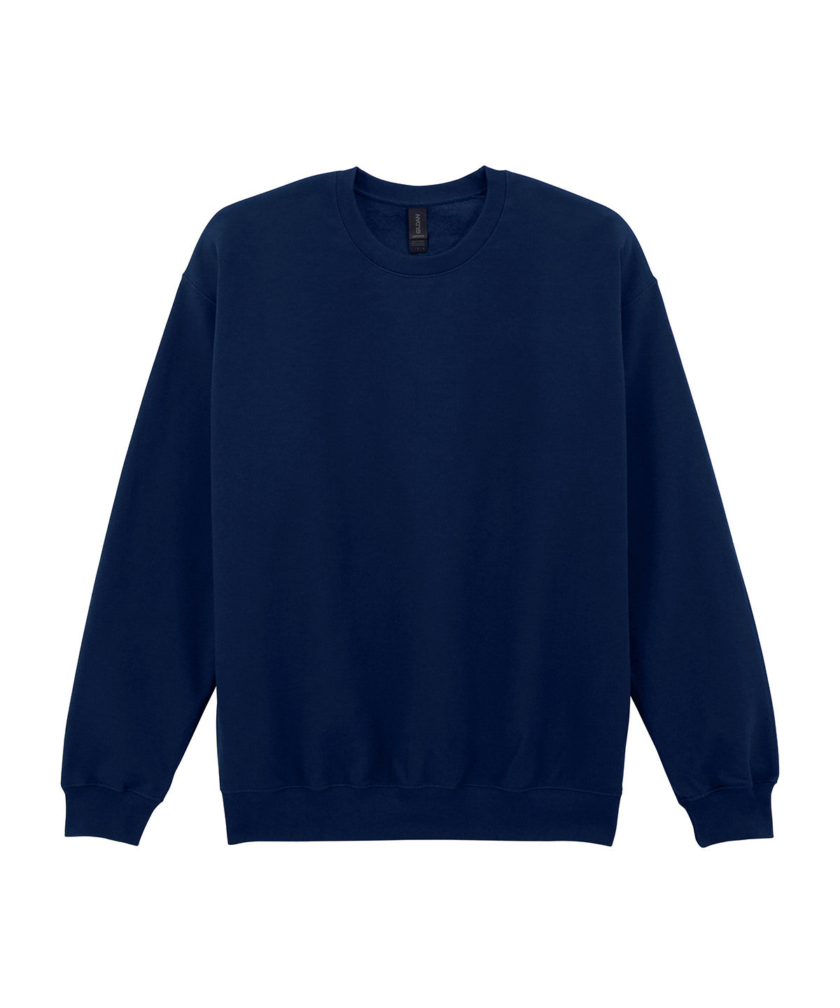 Sudadera de peso medio de felpa suave para adultos estilo crew neck | Azul Marino - Azul Marino Profundo