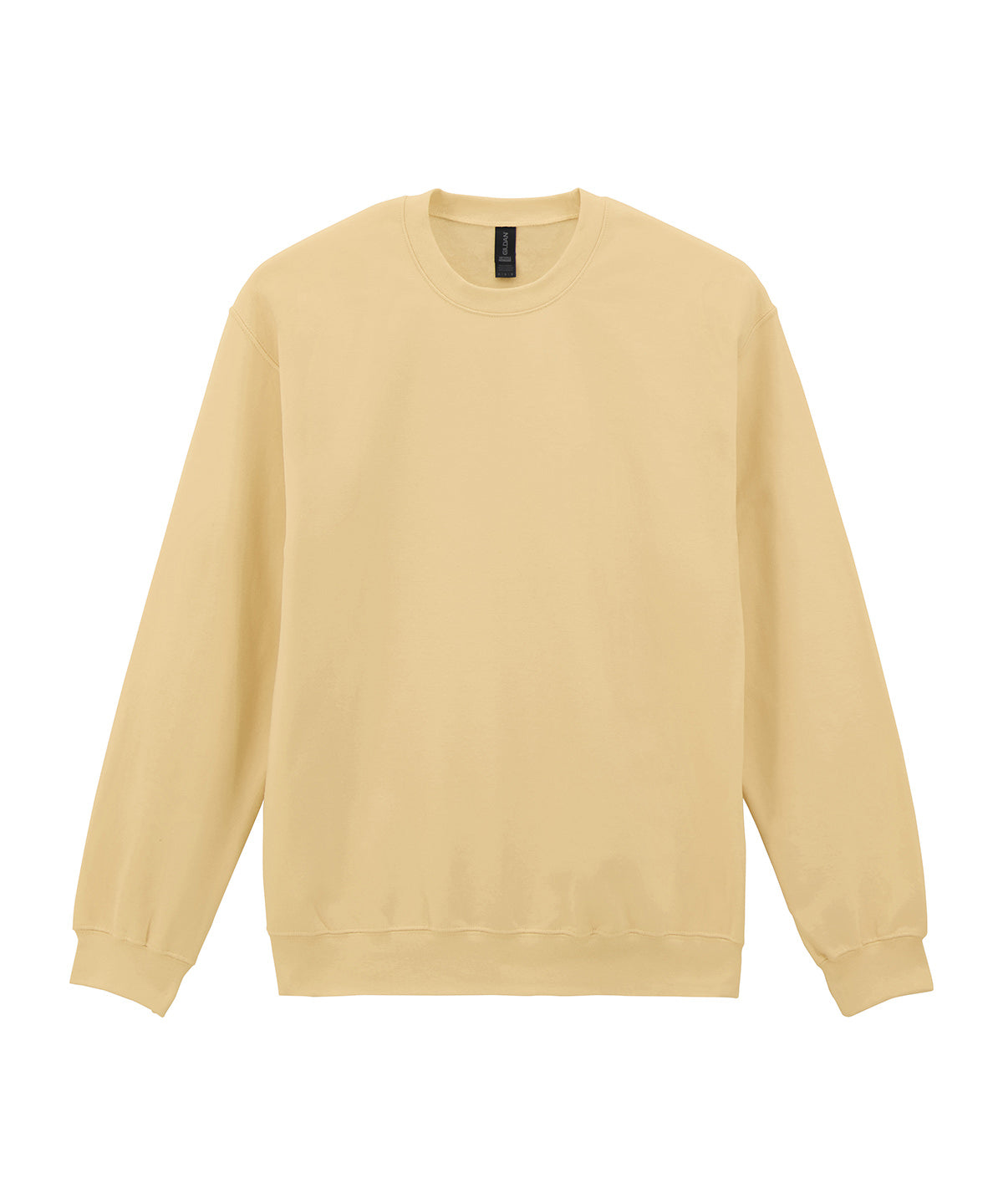 Sudadera de peso medio de felpa suave para adultos estilo crew neck | Amarillo Neblina
