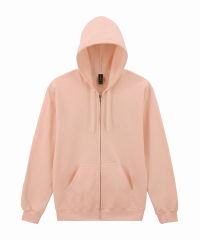 Softstyle Mittelschwerer Fleece-Hoodie mit durchgehendem Reißverschluss für Erwachsene | Staubiges Rosa